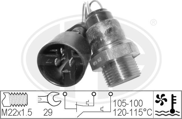 ERA 330225 - Термовыключатель, вентилятор радиатора / кондиционера autosila-amz.com