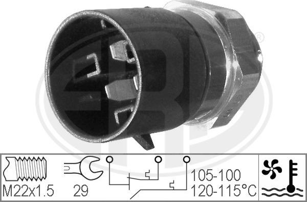 ERA 330220 - Термовыключатель, вентилятор радиатора / кондиционера autosila-amz.com