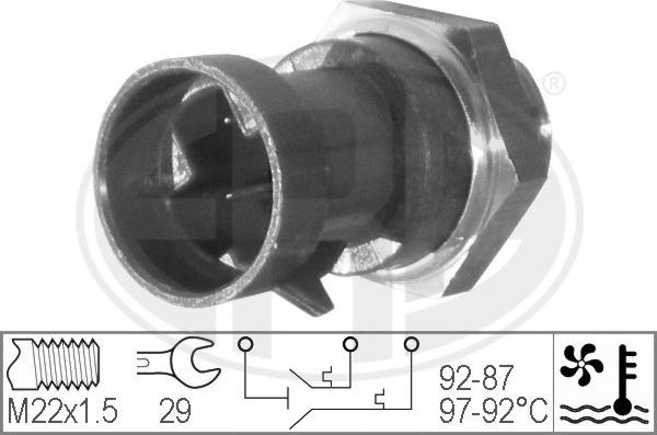 ERA 330228 - Термовыключатель, вентилятор радиатора / кондиционера autosila-amz.com