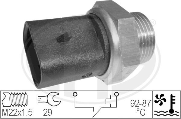 ERA 330273 - Термовыключатель, вентилятор радиатора / кондиционера autosila-amz.com