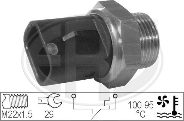 ERA 330277 - Термовыключатель, вентилятор радиатора / кондиционера autosila-amz.com