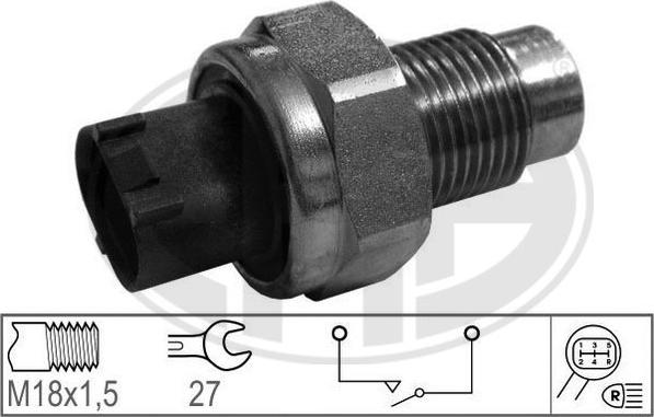 ERA 330752 - Датчик, переключатель, фара заднего хода autosila-amz.com