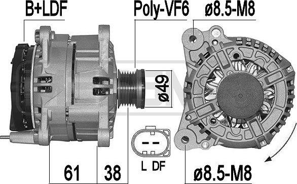 ERA 209499 - Генератор autosila-amz.com