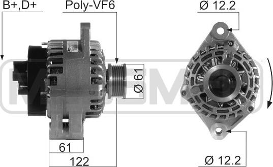 ERA 210665 - Генератор autosila-amz.com