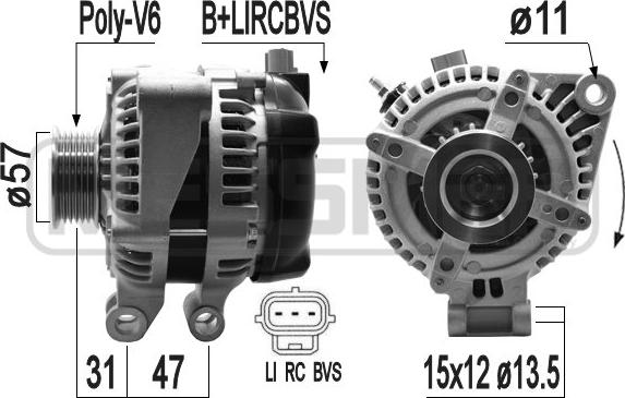 ERA 209403 - Генератор autosila-amz.com