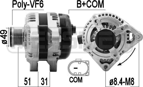 ERA 209586 - Генератор autosila-amz.com