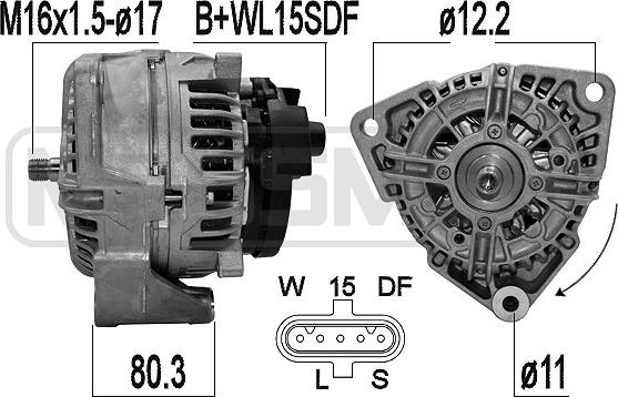 ERA 209609 - Генератор autosila-amz.com