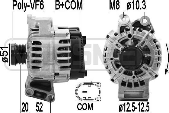 ERA 209601 - Генератор autosila-amz.com