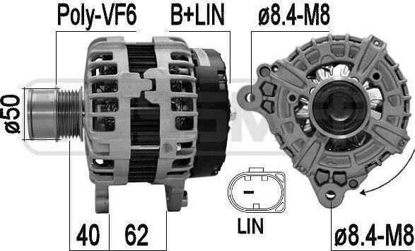 ERA 209614 - Генератор autosila-amz.com