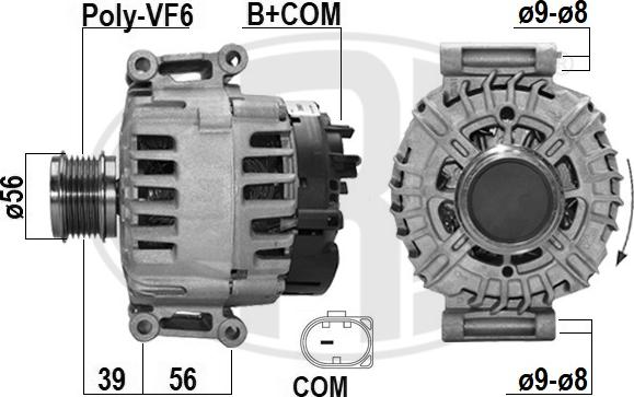 ERA 209631 - Генератор autosila-amz.com