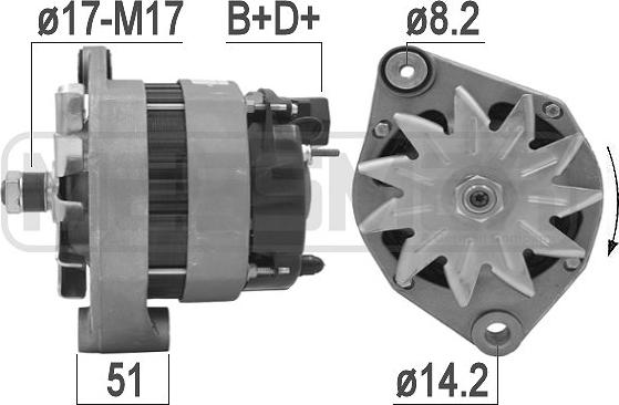 ERA 209163 - Генератор autosila-amz.com