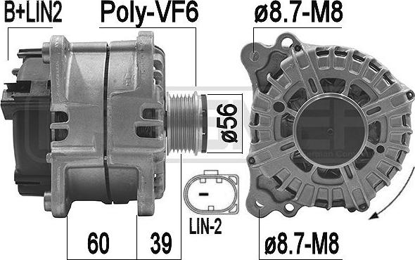 ERA 209186 - Генератор autosila-amz.com