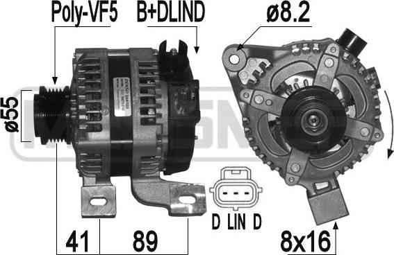 ERA 209396 - Генератор autosila-amz.com