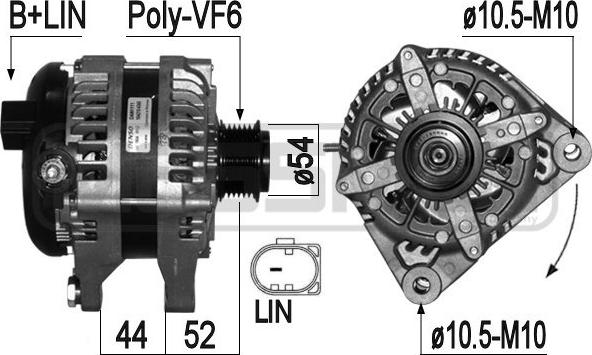 ERA 209324 - Генератор autosila-amz.com