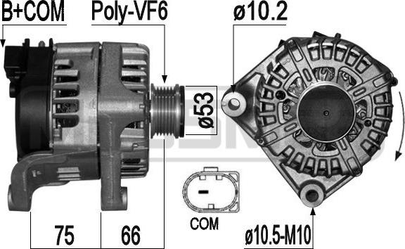 ERA 209325 - Генератор autosila-amz.com