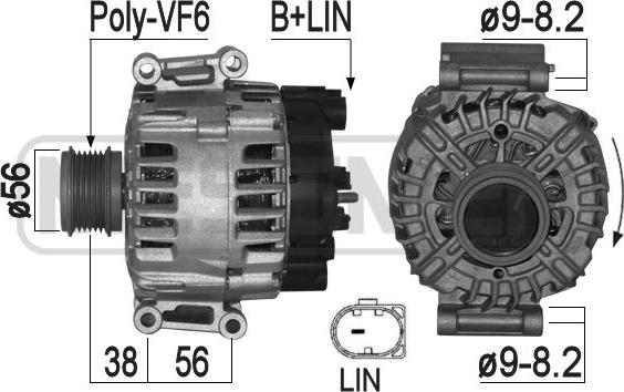 ERA 209321 - Генератор autosila-amz.com