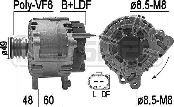 ERA 209200A - Генератор autosila-amz.com