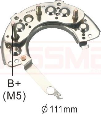 ERA 215434 - Выпрямитель, диодный мост, генератор autosila-amz.com