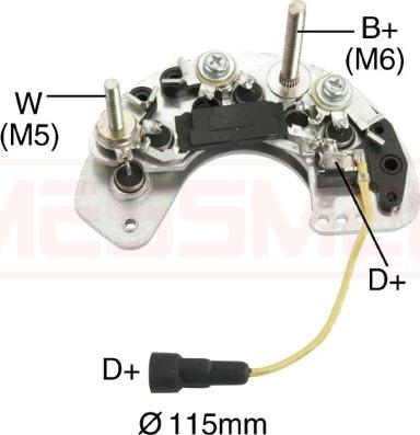 ERA 215502 - Выпрямитель, диодный мост, генератор autosila-amz.com