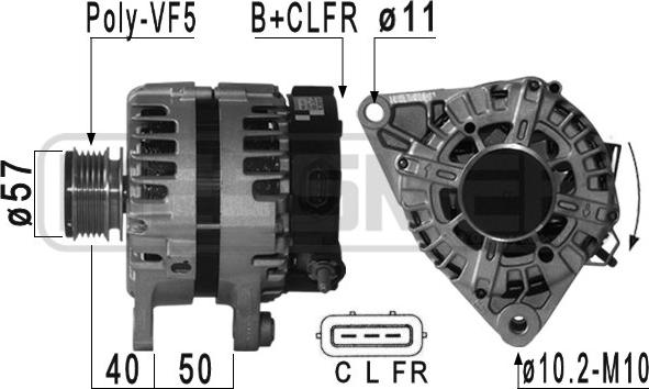 ERA 210942R - Генератор autosila-amz.com