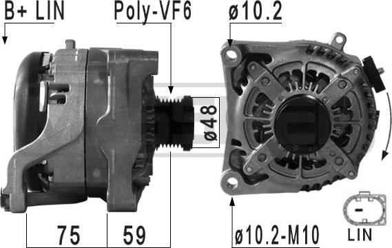 ERA 210968 - Генератор autosila-amz.com