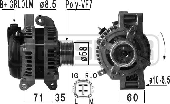 ERA 210934 - Генератор autosila-amz.com