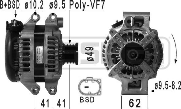 ERA 210977 - Генератор autosila-amz.com