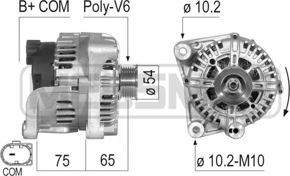 ERA 210499 - Генератор autosila-amz.com