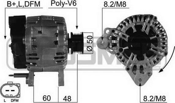 ERA 210498 - Генератор autosila-amz.com