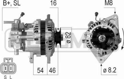 ERA 210461 - Генератор autosila-amz.com