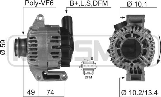 ERA 210414 - Генератор autosila-amz.com