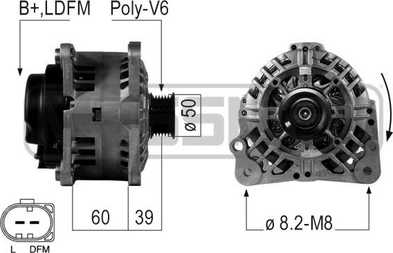 ERA 210481 - Генератор autosila-amz.com