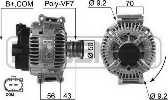 ERA 210475 - Генератор autosila-amz.com