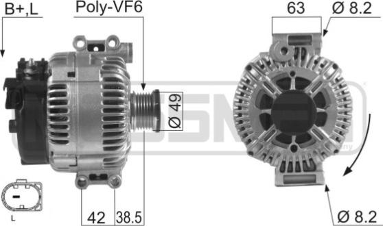 ERA 210476 - Генератор autosila-amz.com