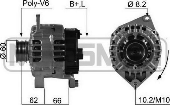 ERA 210470 - Генератор autosila-amz.com