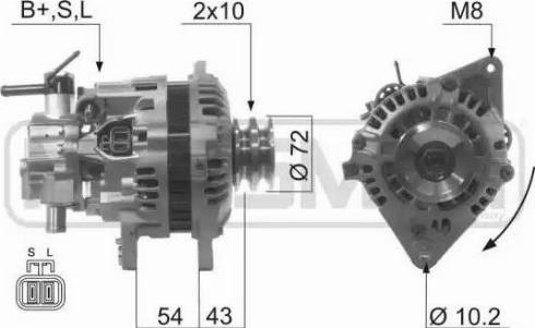 ERA 210595 - Генератор autosila-amz.com