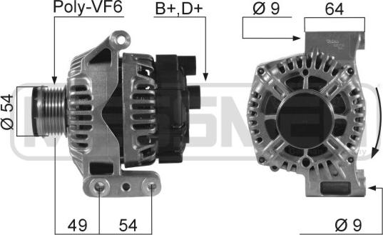 ERA 210550 - Генератор autosila-amz.com