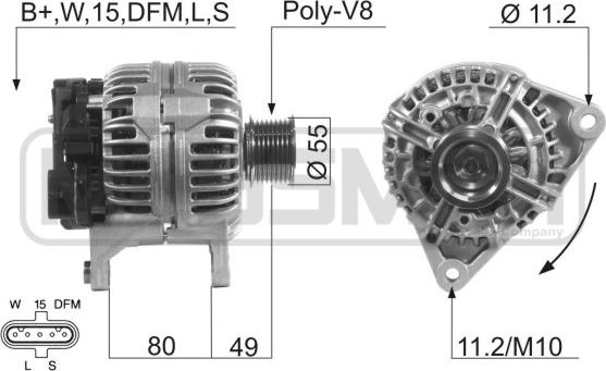 ERA 210589 - Генератор autosila-amz.com