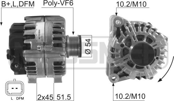 ERA 210520 - Генератор autosila-amz.com