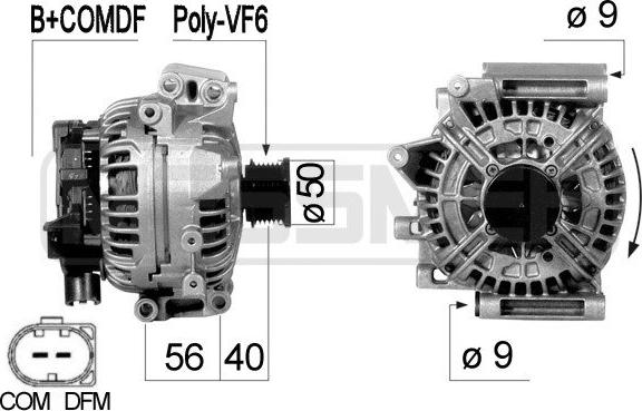 ERA 210578R - Генератор autosila-amz.com