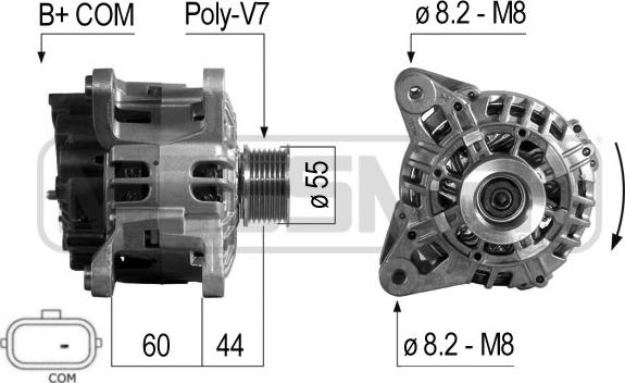 ERA 210696 - Генератор autosila-amz.com