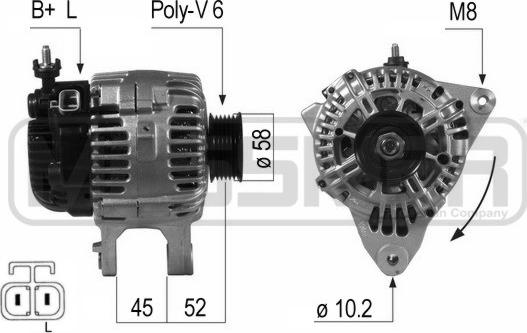 ERA 210647 - Генератор autosila-amz.com