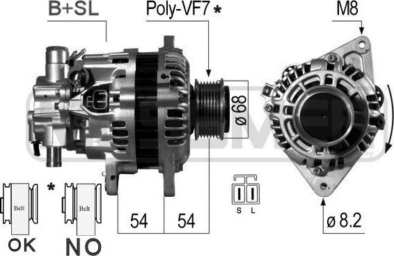 ERA 210656 - Генератор autosila-amz.com