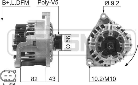 ERA 210601 - Генератор autosila-amz.com