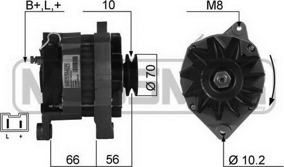 ERA 210091R - Генератор autosila-amz.com