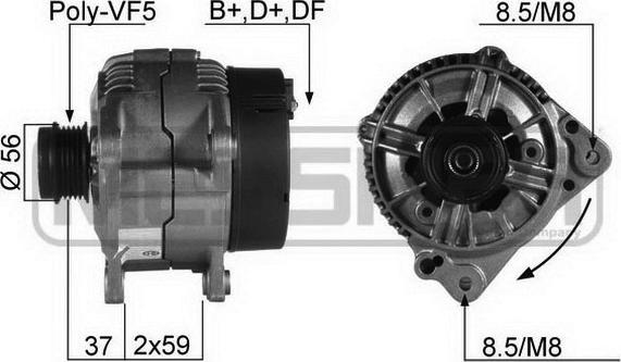 ERA 210097R - Генератор autosila-amz.com