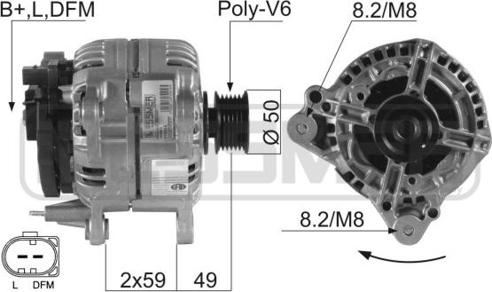 ERA 210045 - Генератор autosila-amz.com