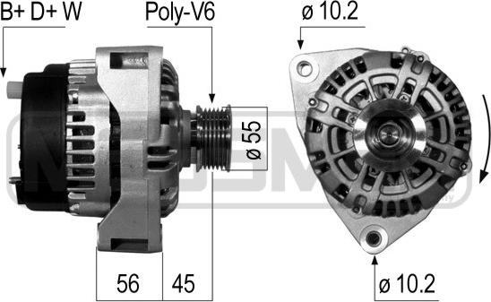 ERA 210052 - Генератор autosila-amz.com