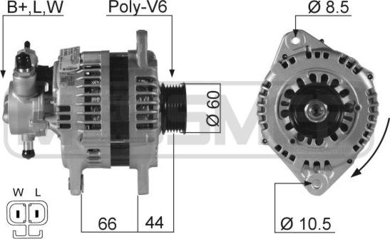 ERA 210062R - Генератор autosila-amz.com