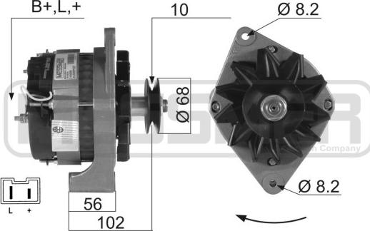 ERA 210009R - Генератор autosila-amz.com